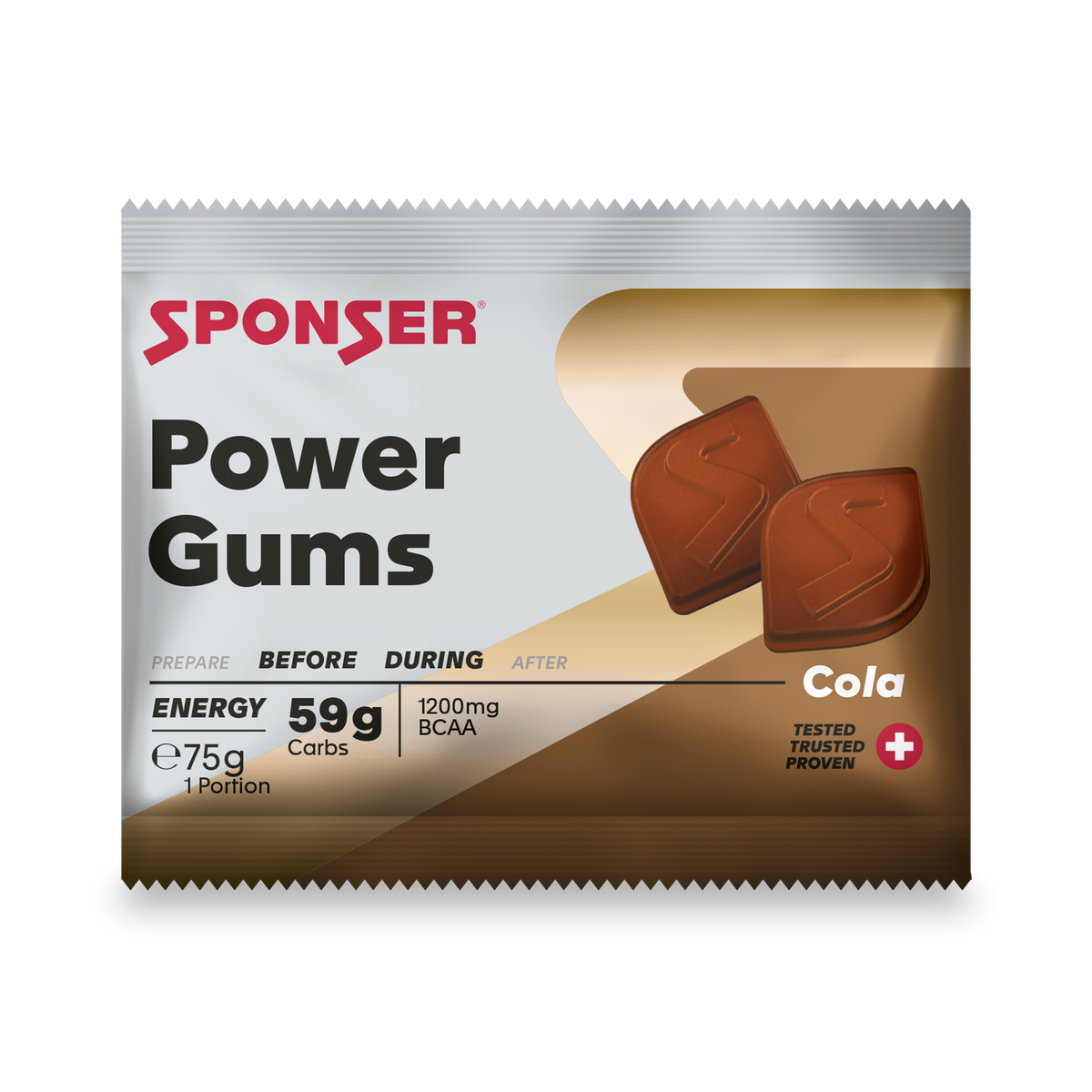 Sponser Power Gums BCAA+Taurina Cola 75g