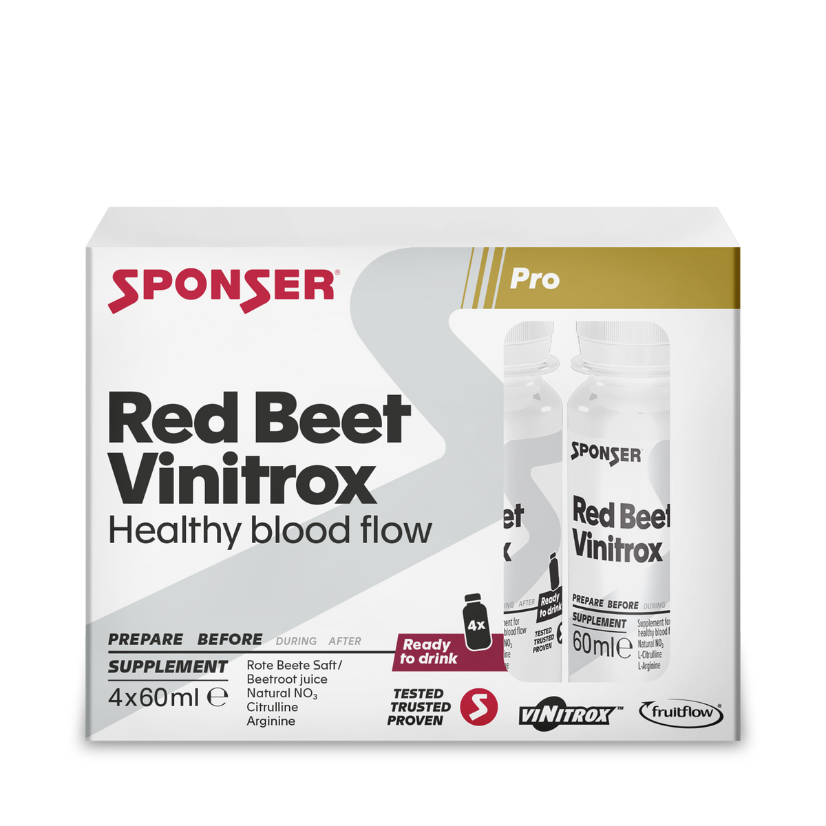 Sponser Red Beet Vinitrox 4x60ml