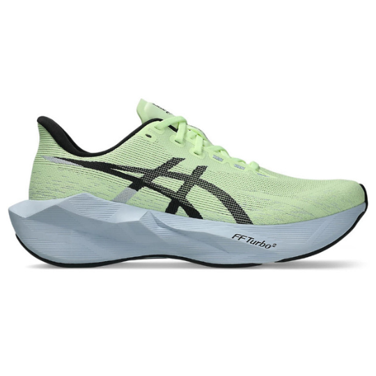 Ténis de corrida estrada Asics Novablast 6 Illuminate Yellow Black, vista lateral