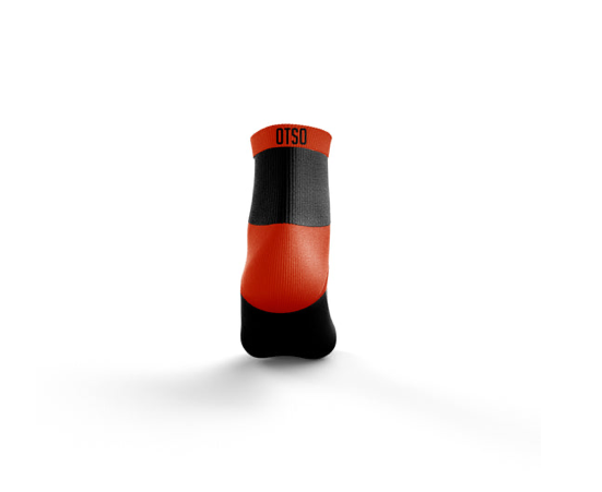 OTSO Multisport Socks Low Cut - Black & Flue Orange