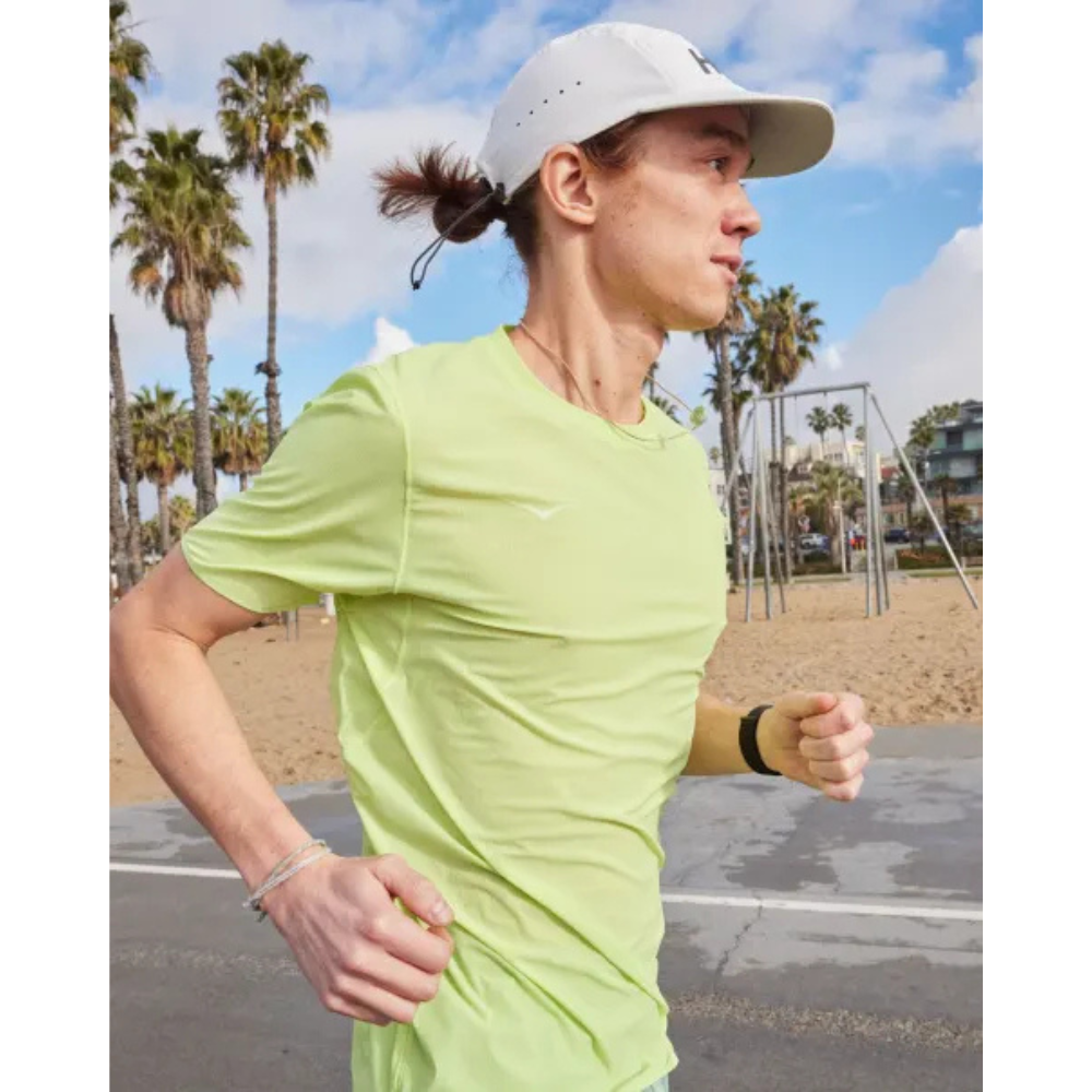 Hoka Airolite Run Run Short Sleeve Men - Lettuce