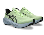 Asics Novablast 6 vista de frente, upper em Engineered Mesh respirável
