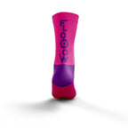 OTSO Multisport Socks Medium Cut - Flooow Fluo Pink & Violet