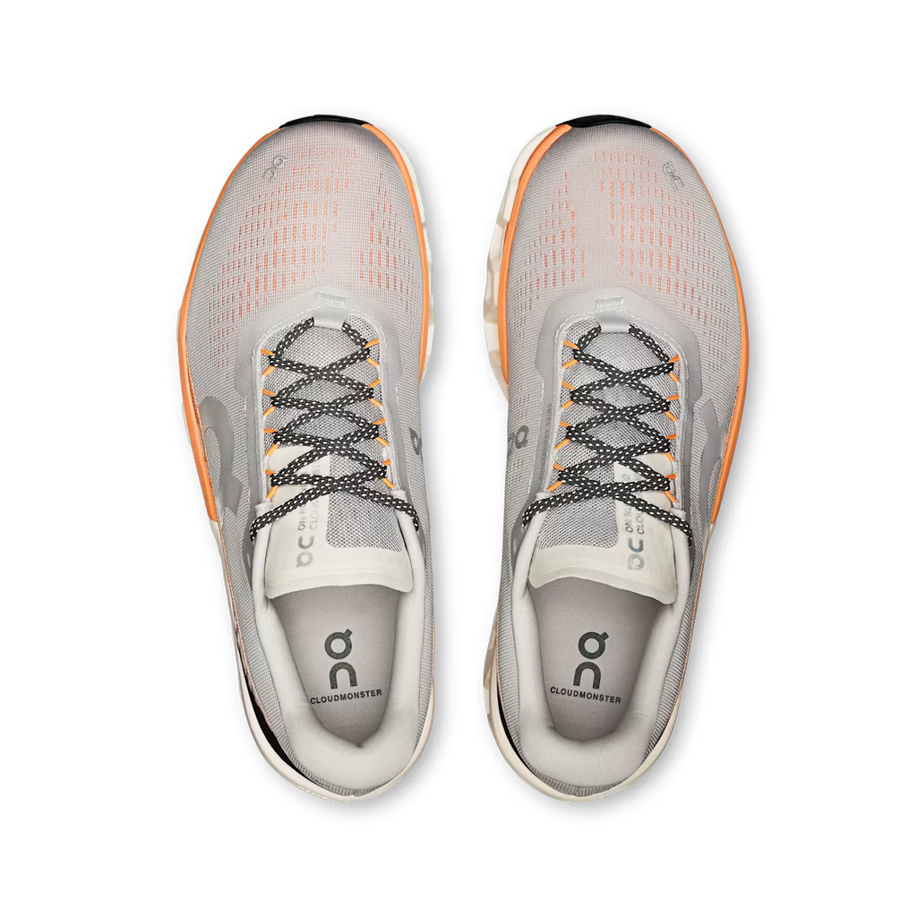 On Running Cloudmonter 2 - Glacier - Tangerine