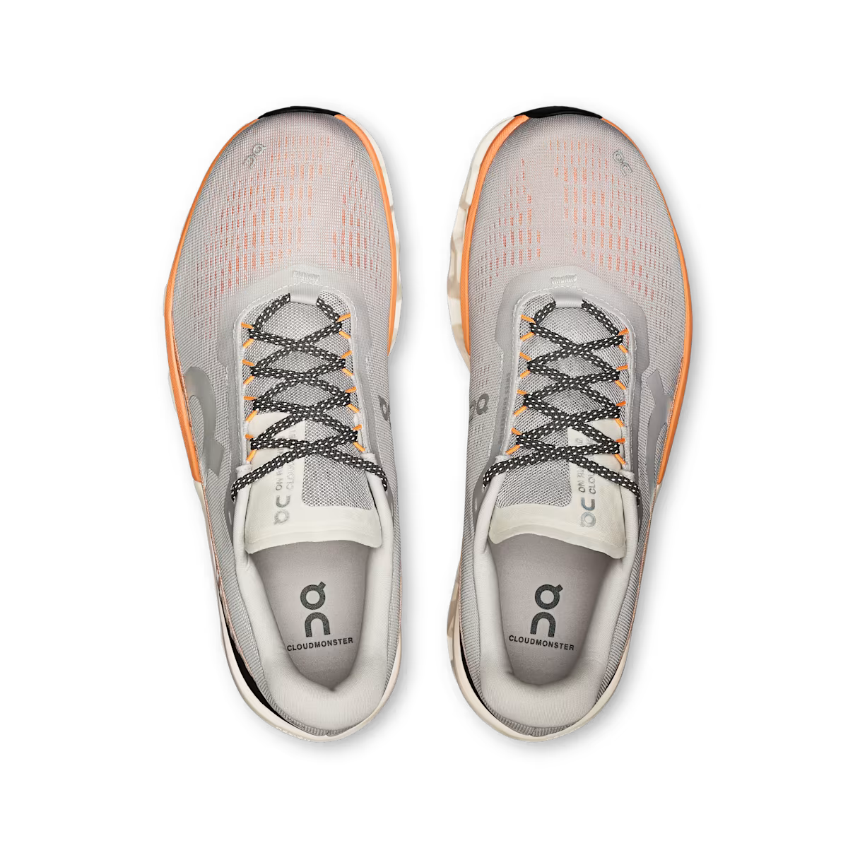 On Running Cloudmonter 2 - Glacier - Tangerine