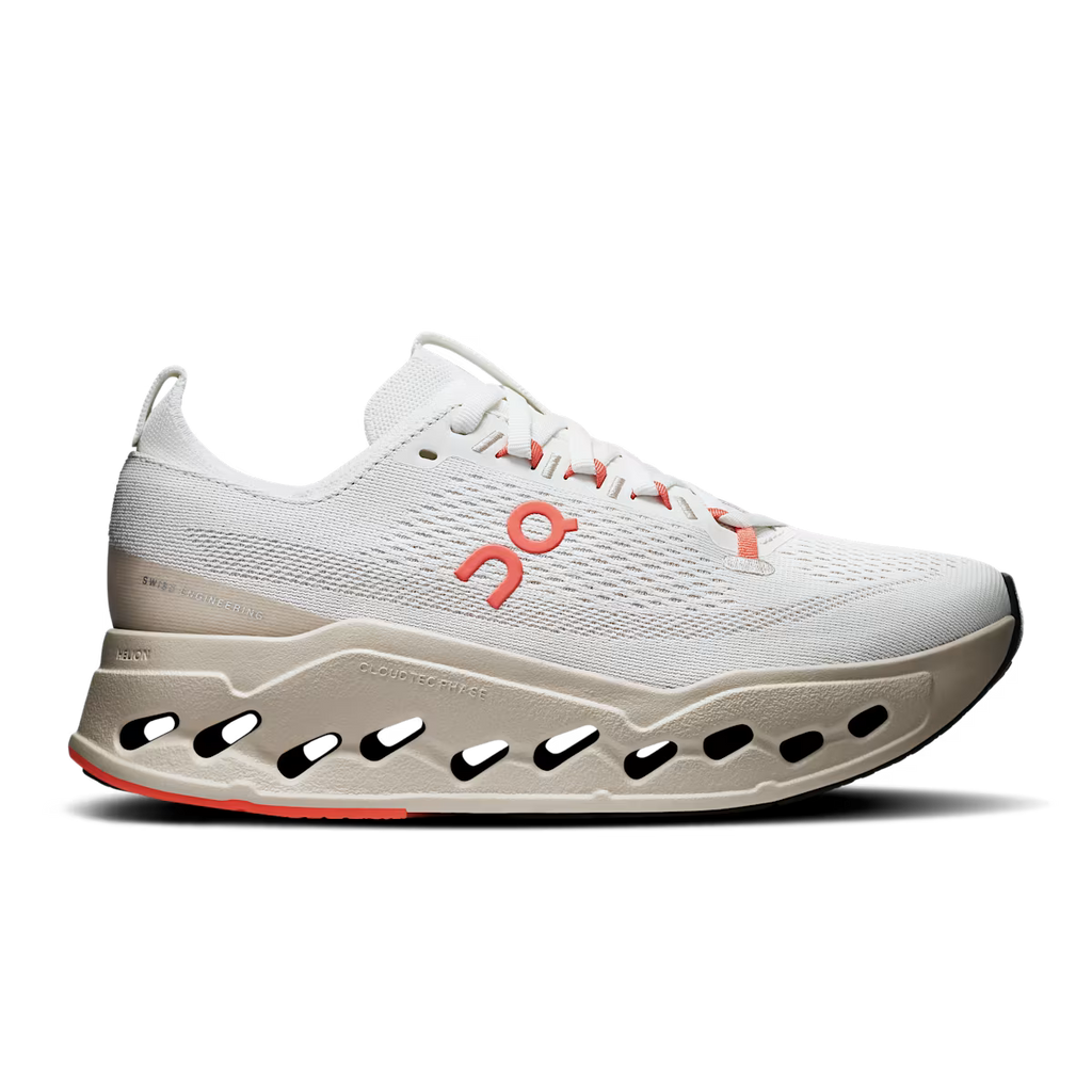 On Running Cloudsurfer Max W - Ivory - Salmon