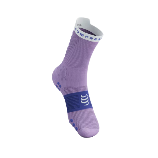 Compressport Pro Racing Socks V4.0 Trail  - Lupine/Dazz Blue