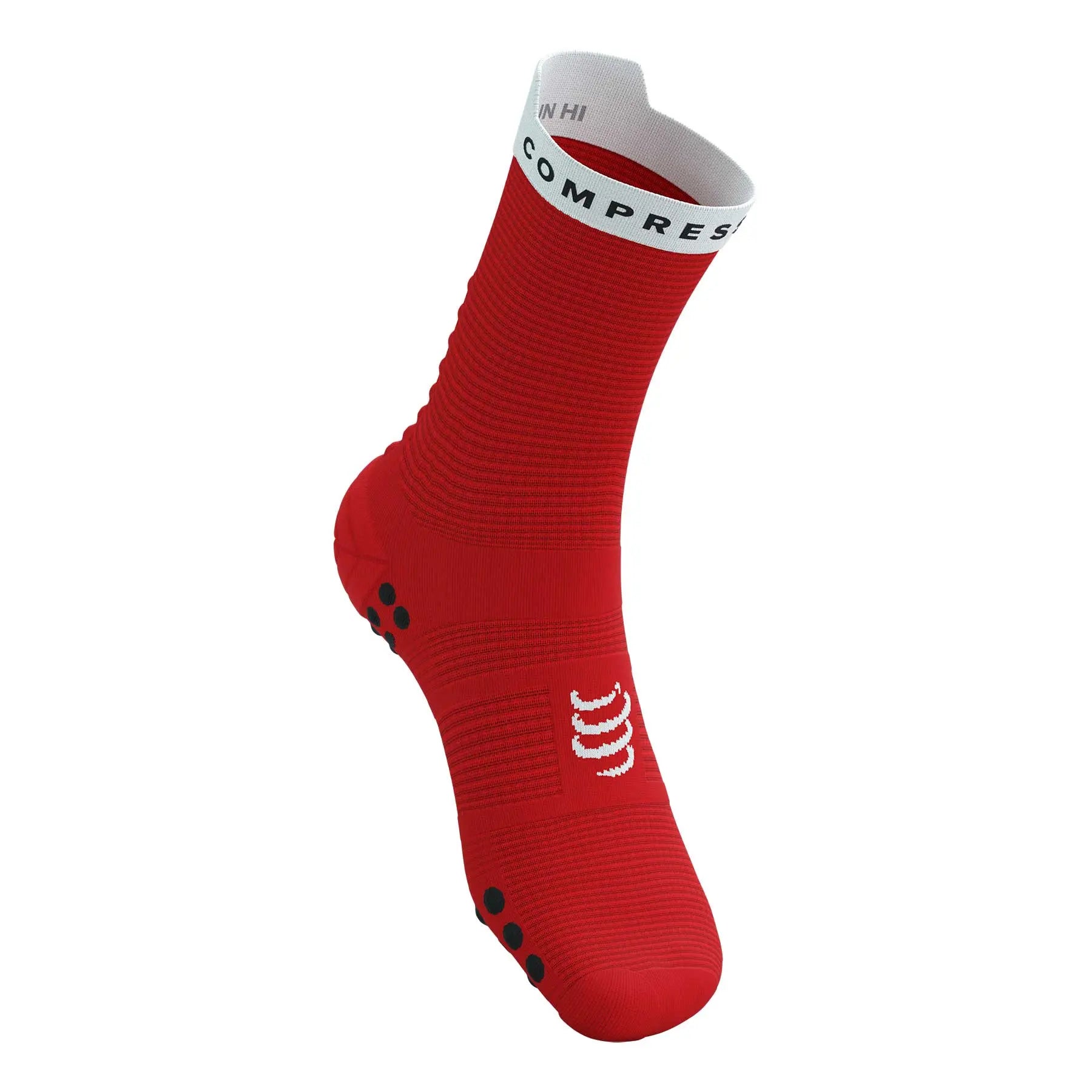 Compressport Pro Racing Socks V4.0 Run High - RED/WHITE