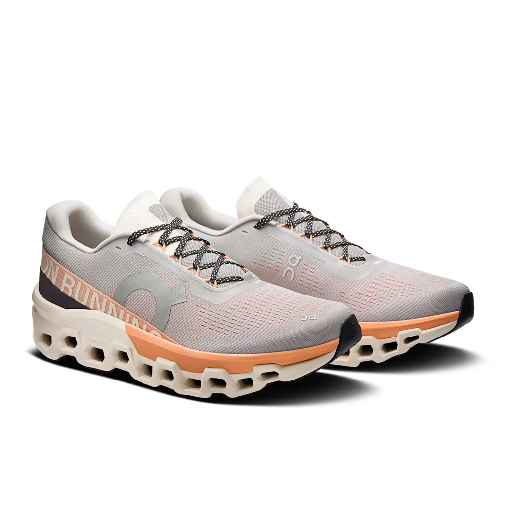 On Running Cloudmonter 2 - Glacier - Tangerine