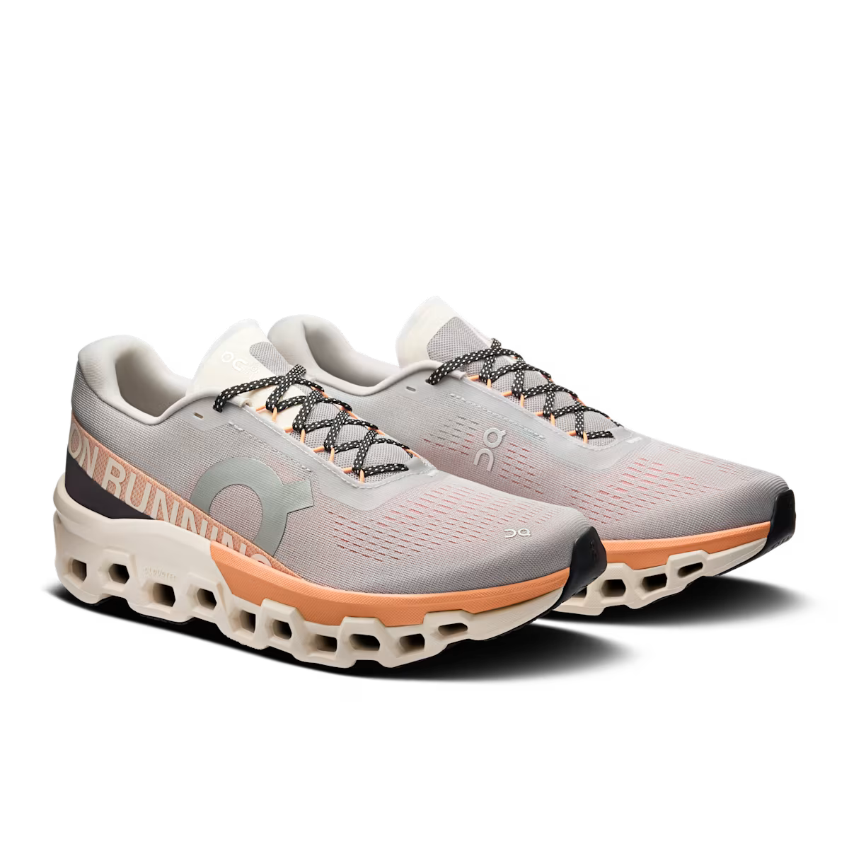 On Running Cloudmonter 2 - Glacier - Tangerine