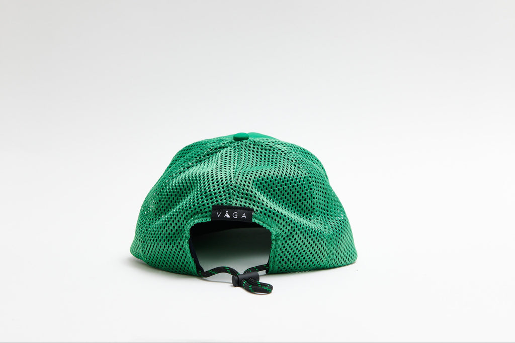 VAGA OPEN MESH TRUCKER CAP - BRIGHT GREEN