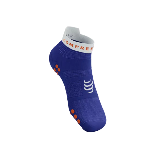 Compressport Pro Racing V4.0 Run Low - Dazz Blue/White