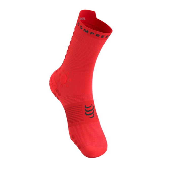 Compressport Pro Racing Socks V4.0 Trail - Fluo Red