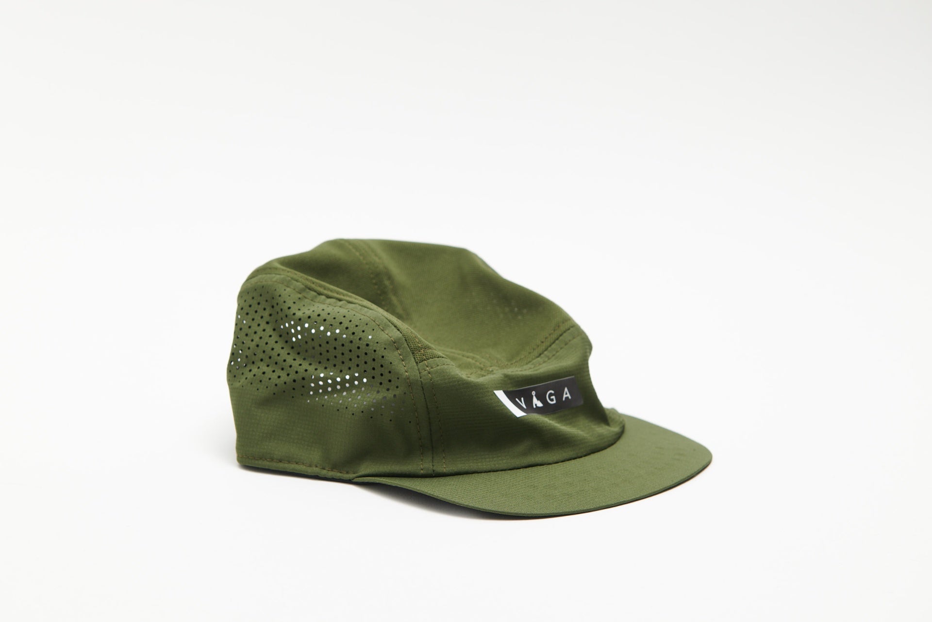 VÅGA FEATHER RACING CAP - MOSS GREEN / BLACK