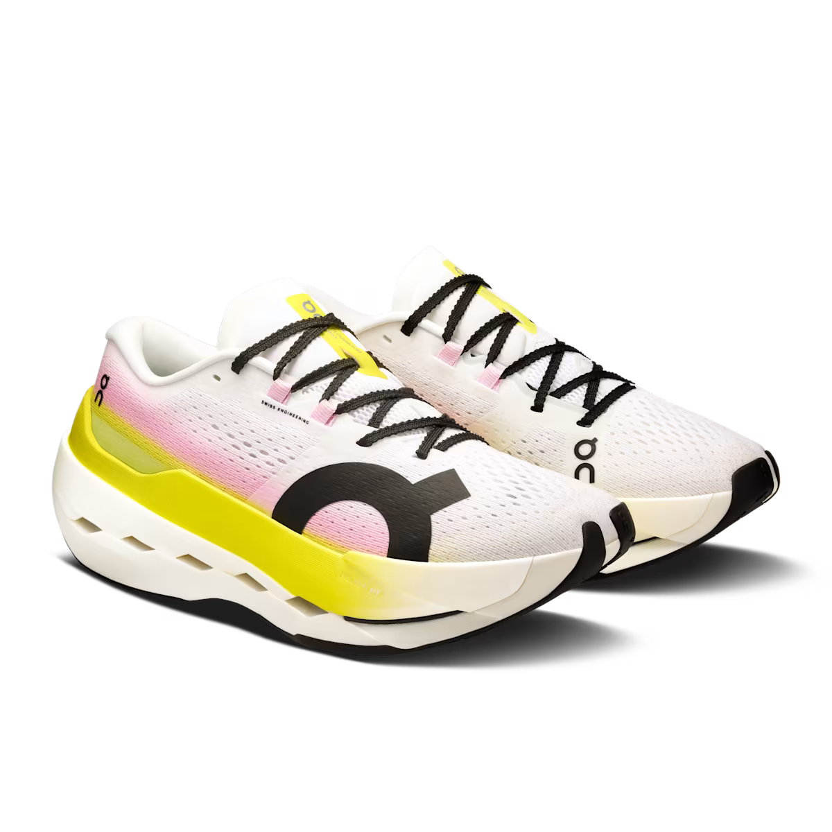 On Running Cloudboom Max W - Lime - Raspberry