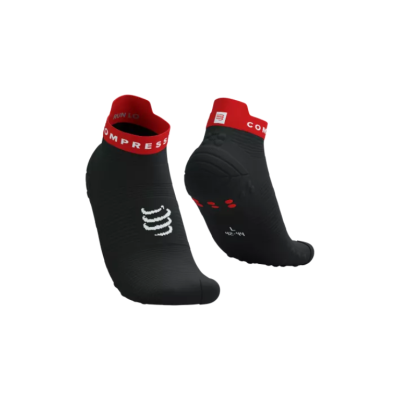 Compressport Pro Racing V4.0 Run Low - Black/Core Red