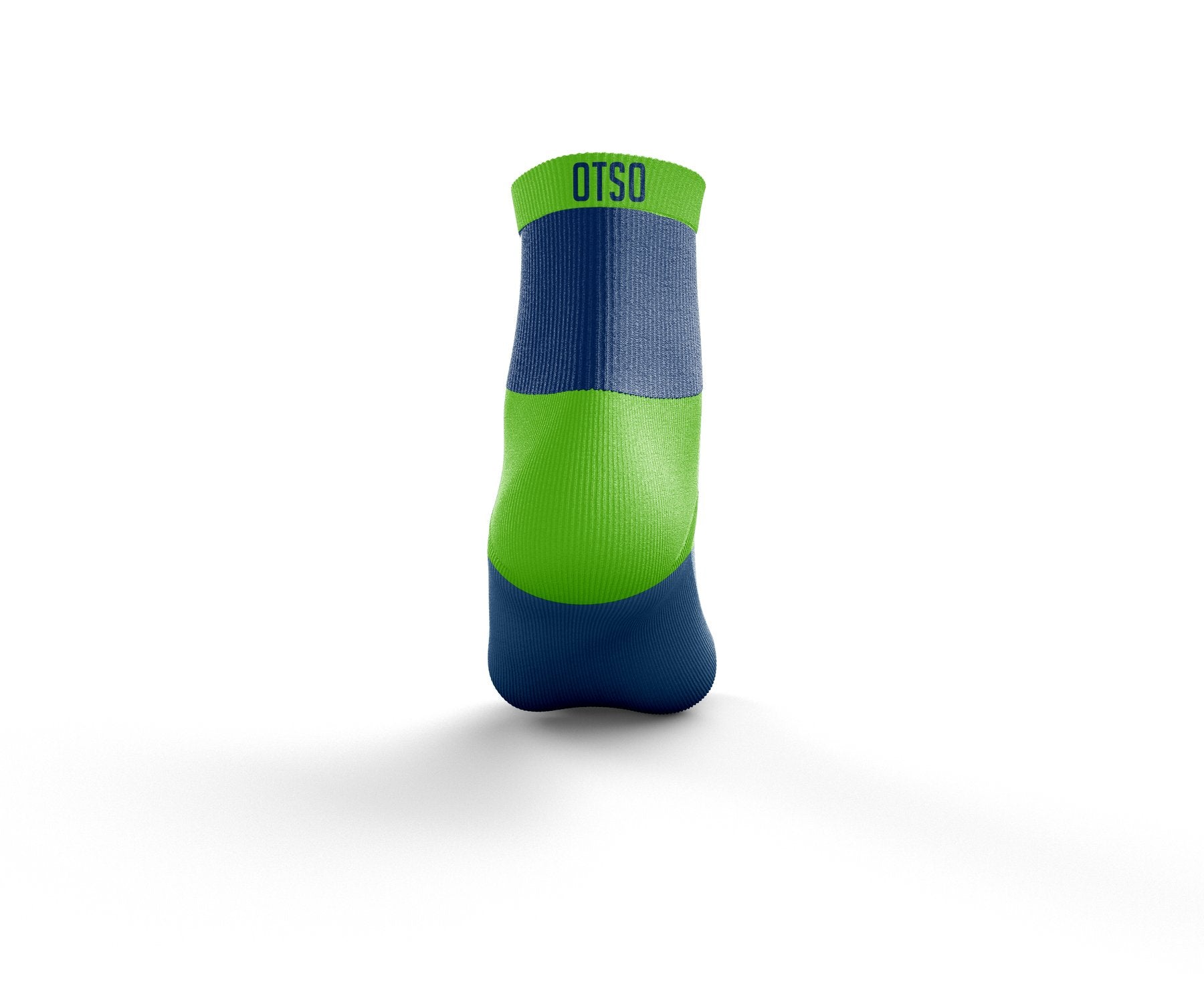 OTSO Multisport Socks Low Cut - Electric Blue & Fluo Green