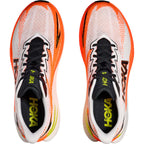 Hoka Mach X3 - White / Neon Tangerine