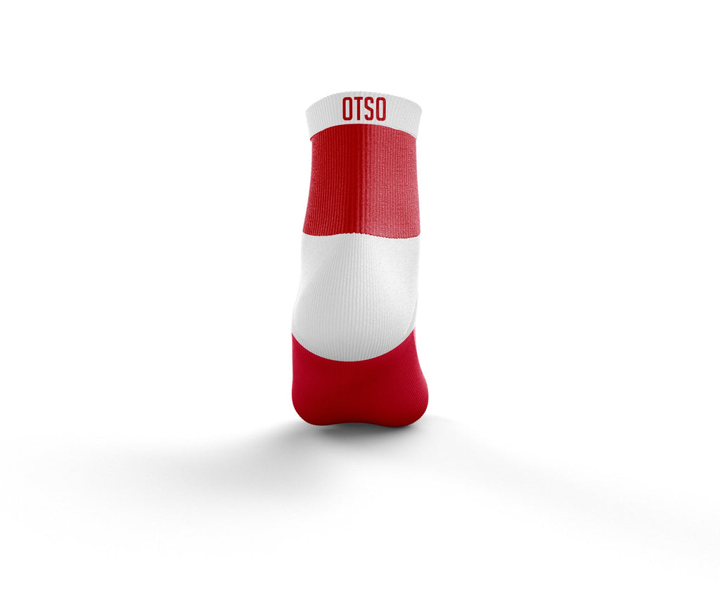OTSO Multisport Socks Low Cut - Red & White