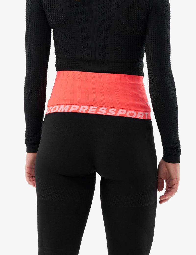 Compressport Free Belt - Fluo Red / Black