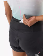 Pantalón corto deportivo Compressport Performance para mujer - Negro