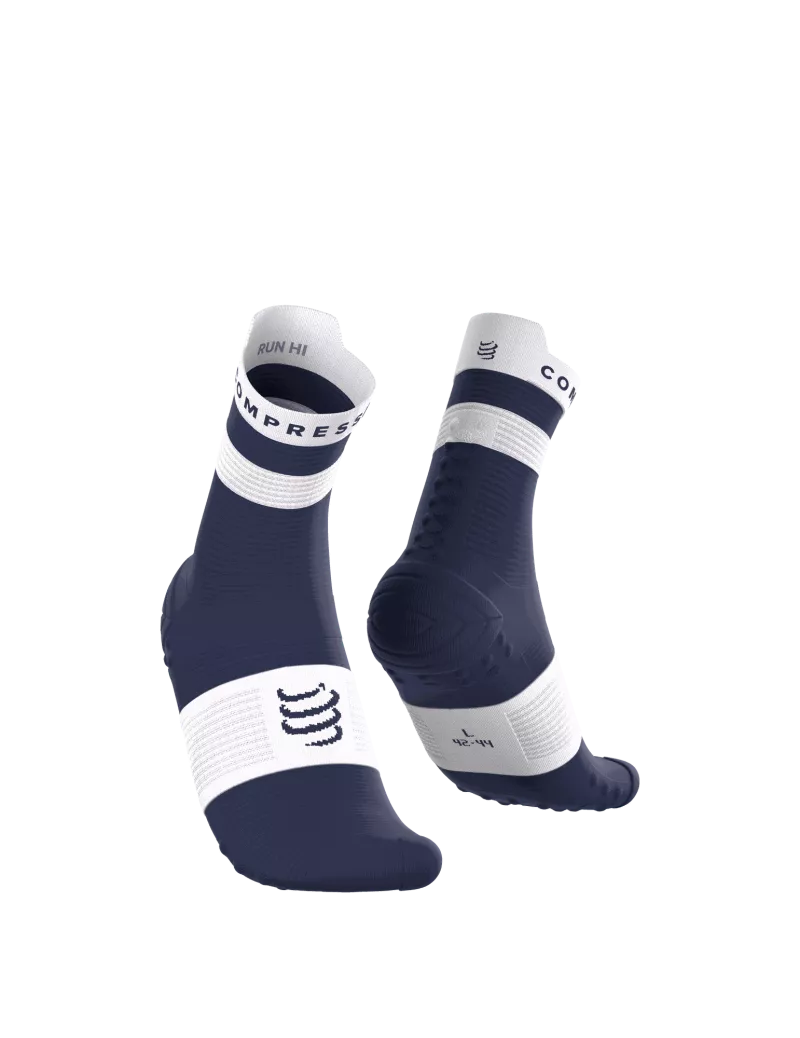 Compressport Pro Racing Socks V4.0 Run High - Pecoat / White