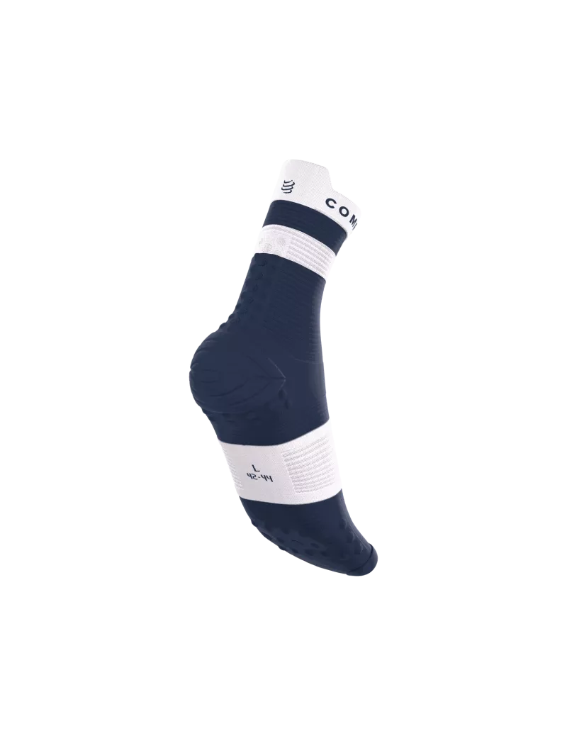 Compressport Pro Racing Socks V4.0 Run High - Pecoat / White