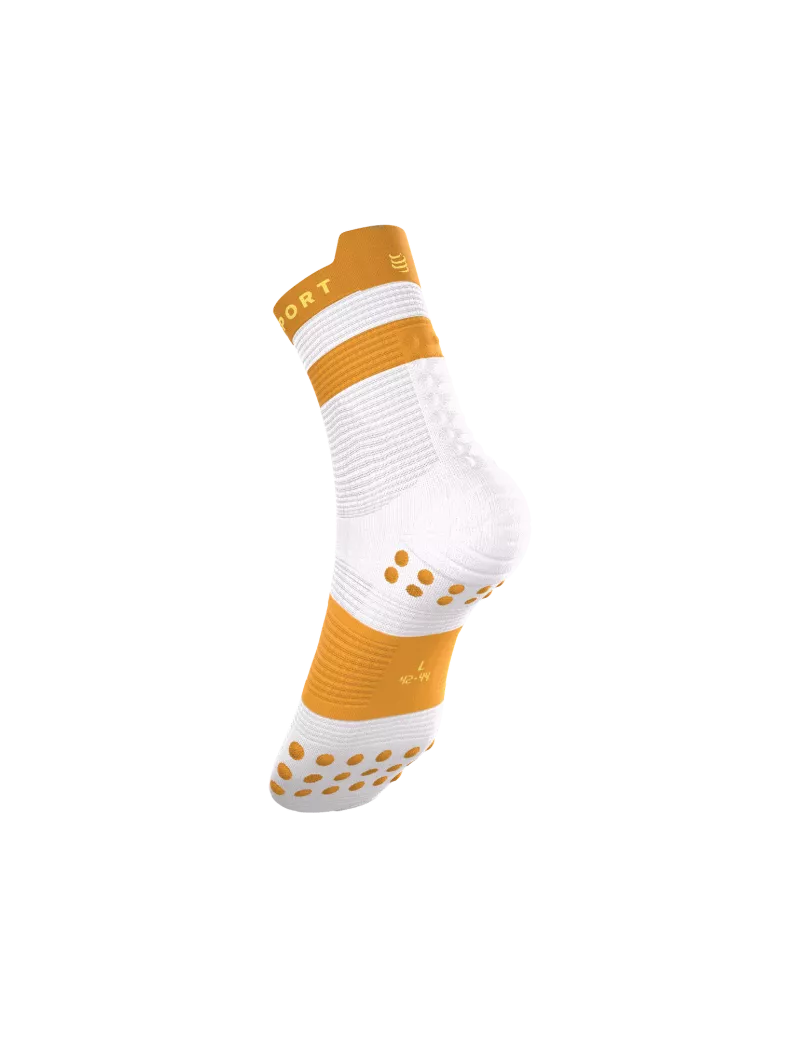 Calcetines Compressport Pro Racing V4.0 Run High - Negro/Blanco