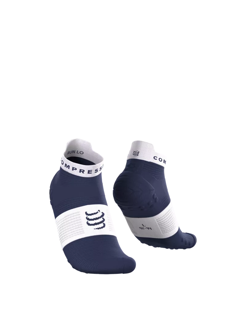 Compressport Pro Racing V4.0 Run Low - Peacoat / White