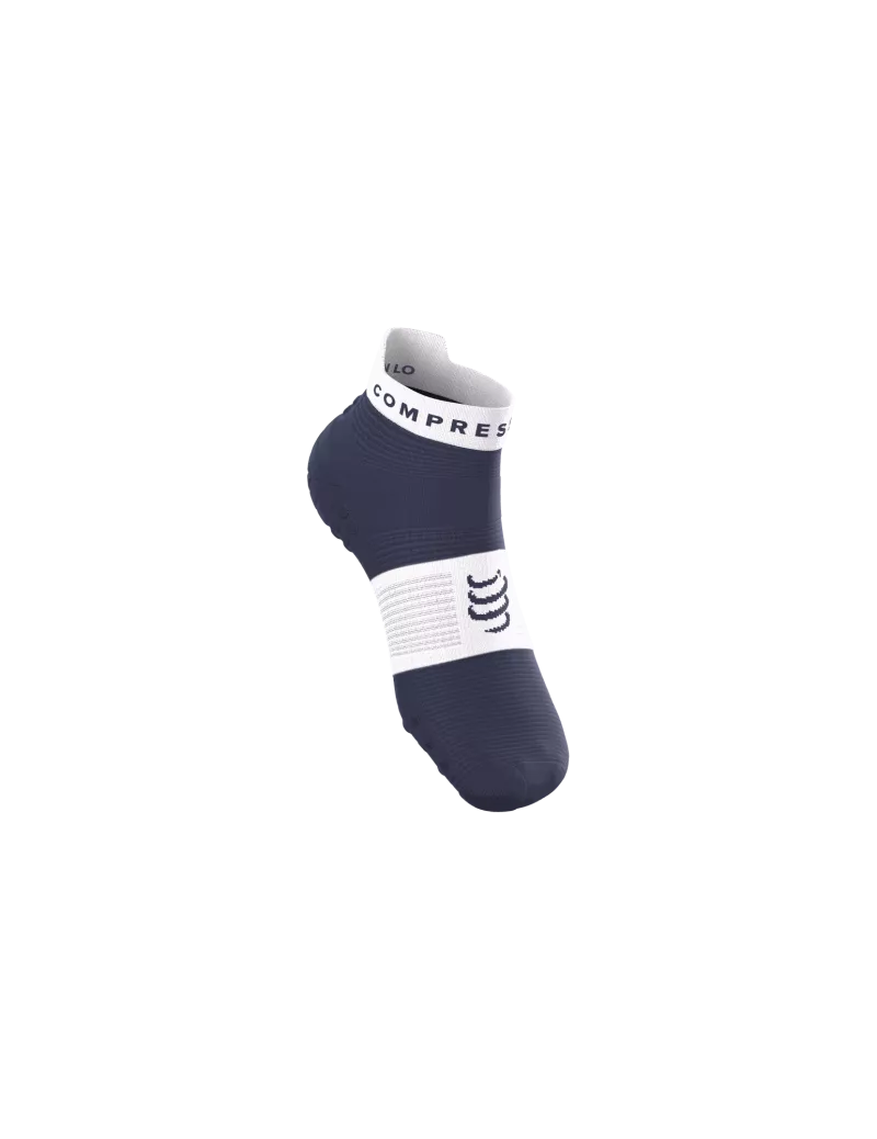 Compressport Pro Racing V4.0 Run Low - Peacoat / White