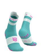 Calcetines Compressport Pro Racing V4.0 Run High - Negro/Blanco