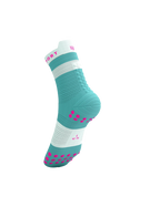 Calcetines Compressport Pro Racing V4.0 Run High - Negro/Blanco