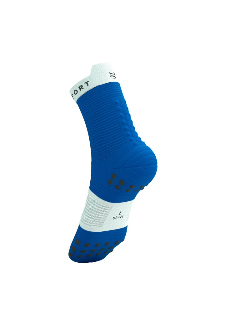 Calcetines Compressport Pro Racing V4.0 Run High - Negro/Blanco