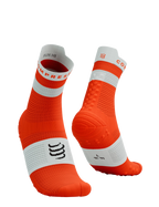Calcetines Compressport Pro Racing V4.0 Run High - Negro/Blanco