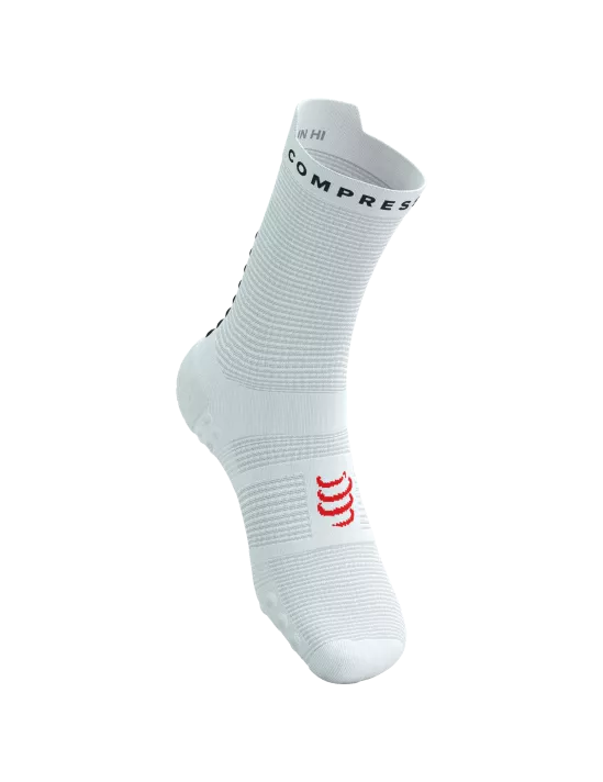 Compressport Pro Racing Socks V4.0 Run High - White / Black