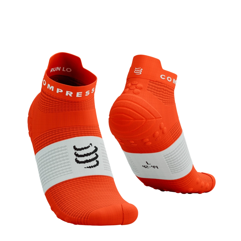 Compressport Pro Racing V4.0 Run Low - Tigerlily / White
