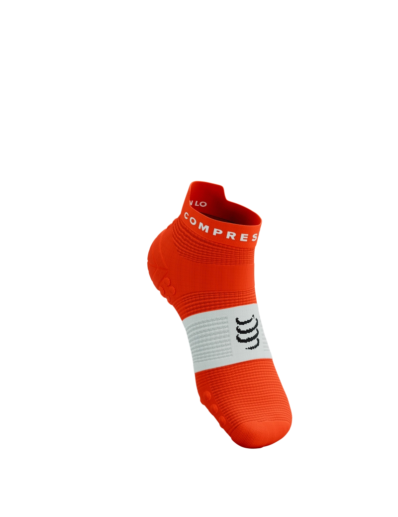 Compressport Pro Racing V4.0 Run Low - Tigerlily / White
