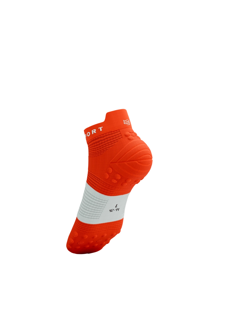 Compressport Pro Racing V4.0 Run Low - Tigerlily / White