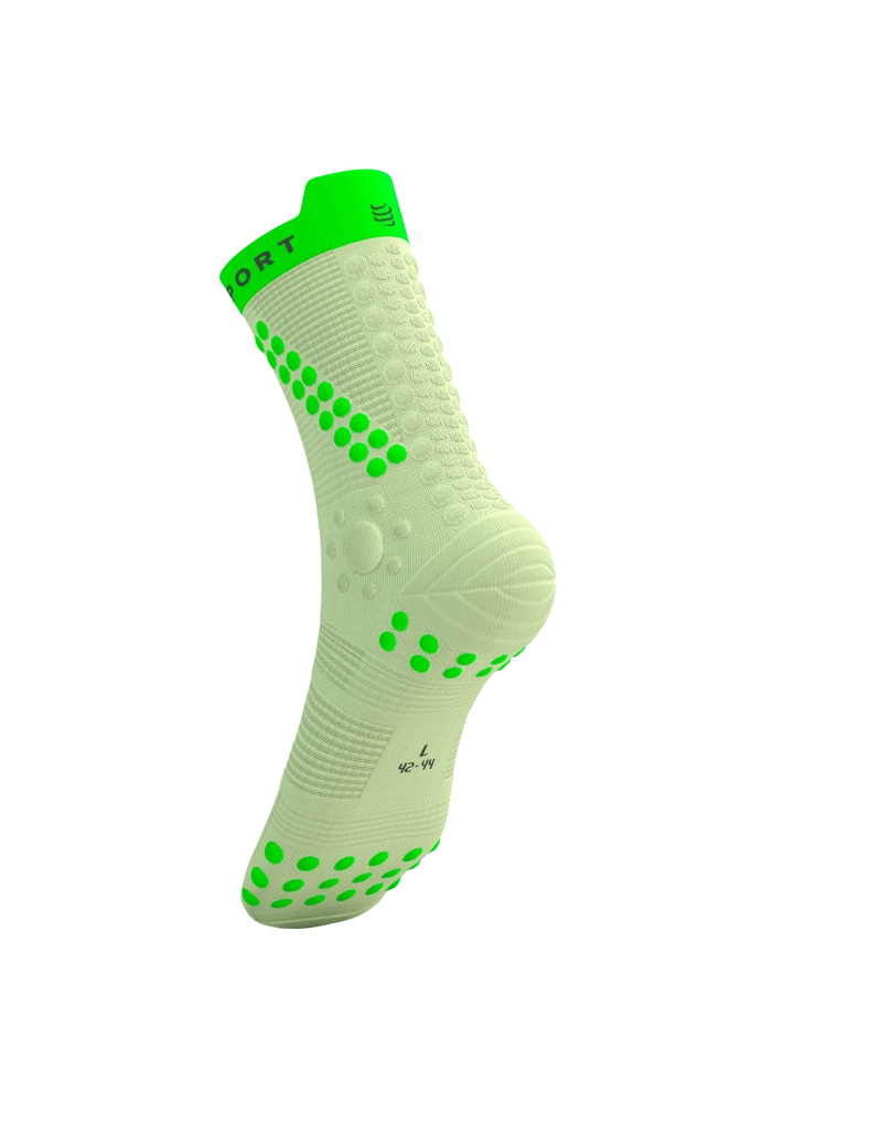 Compressport Pro Racing Socks V4.0 Trail - Lime / Neon Green