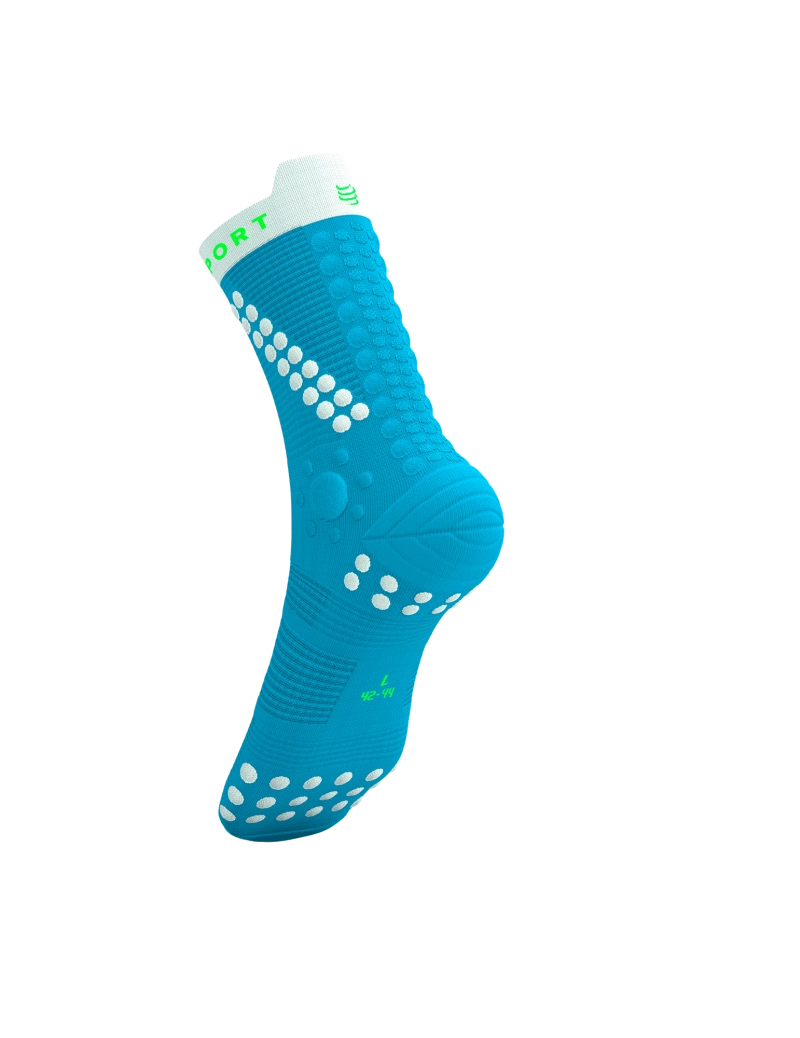 Compressport Pro Racing Socks V4.0 Trail - Norse Blue / Neon Green