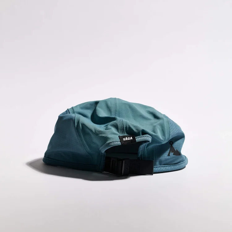 GORRA DE CARRERAS CON PLUMA VÅGA - NARANJA NEÓN / CIRUELA