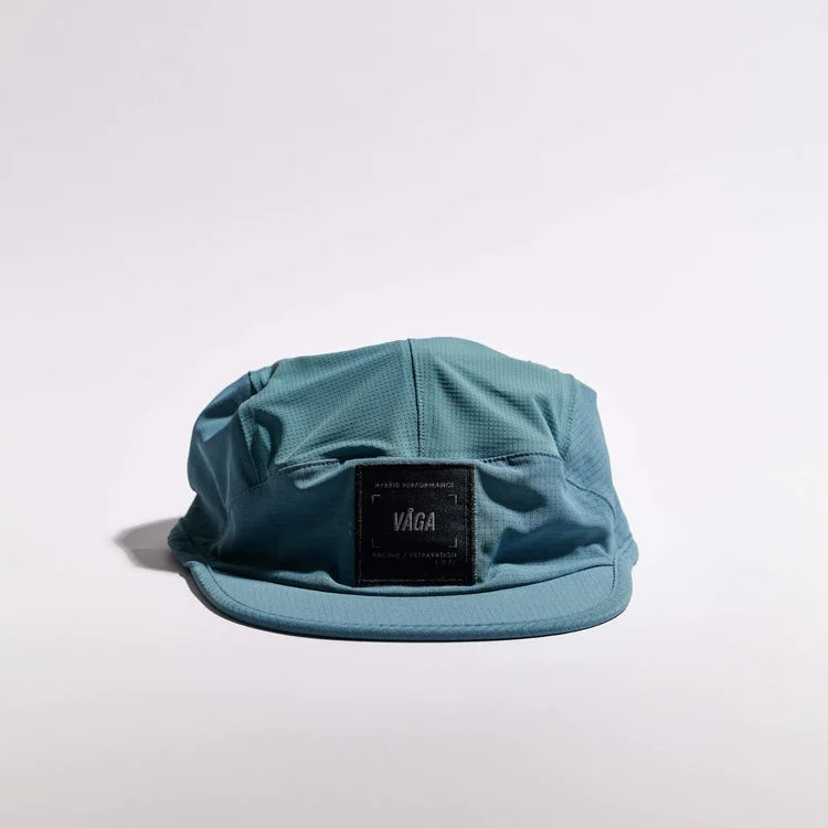 GORRA DE CARRERAS CON PLUMA VÅGA - NARANJA NEÓN / CIRUELA