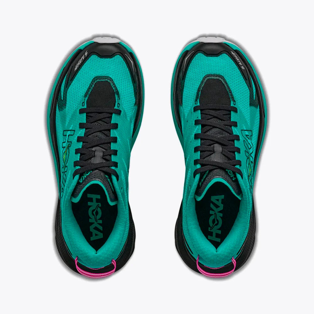 Hoka Mafate 5 W - Black / Electric Aqua